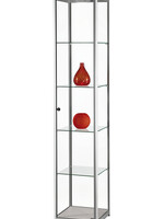 Sdb Vitrine SDB MPC-400 LED gris 400x400x2000mm