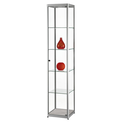 Sdb Vitrine SDB MPC-400 LED gris 400x400x2000mm