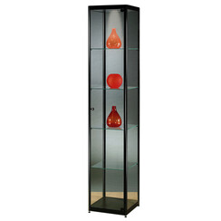 Vitrine SDB MPC-400 LED noir 400x400x2000mm