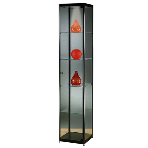 Sdb Vitrine SDB MPC-400 LED noir 400x400x2000mm