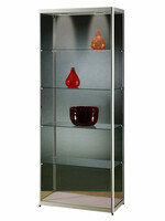 Sdb Vitrine SDB MPC-800 LED gris 800x400x2000mm