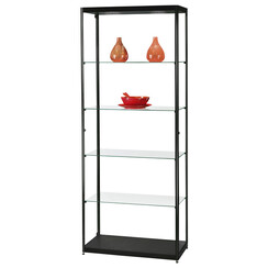 Vitrine SDB MPC-800 LED noir 800x400x2000mm