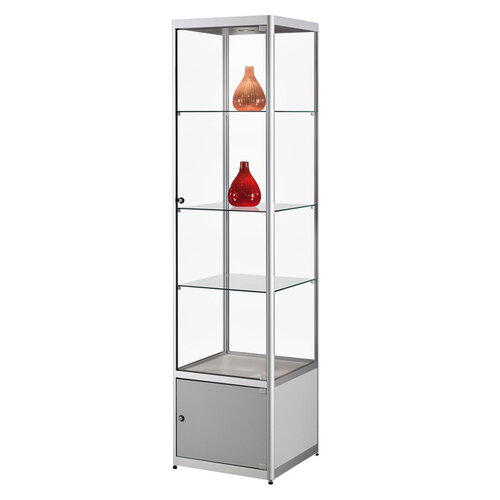 Sdb Vitrine SDB MPC-o-LED gris 500x500x2000mm