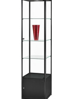 Sdb Vitrine SDB MPC-o-LED noir 500x500x2000mm