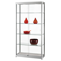 Vitrine SDB GPC-1000 LED gris 1000x400x2000mm