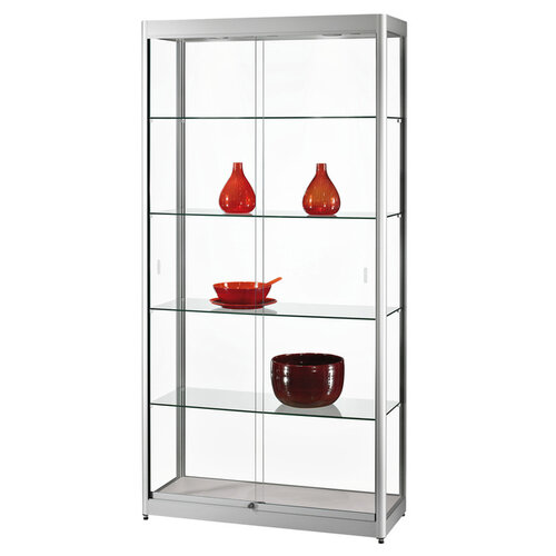 Sdb Vitrine SDB GPC-1000 LED gris 1000x400x2000mm