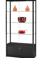 Sdb Vitrine SDB GPC-o-LED noir 1000x400x2000mm