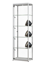 Sdb Vitrine SDB 115-600 zilver led mag 600x400x2000mm