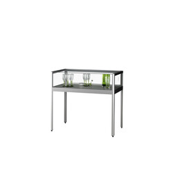 Table vitrine SDB TAV-1 gris 1000x600x920mm