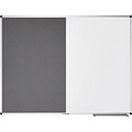 Legamaster Tableau combi Legamaster UNITE Feutre gris-Tableau blanc 90x120cm