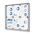 Quantore Vitrine d'affichage d'intérieur Quantore 6x A4 argent
