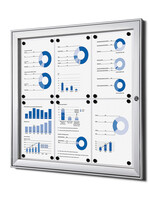 Quantore Vitrinebord Quantore luxe 6x A4 zilver