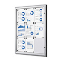 Quantore Vitrine d'affichage Quantore Luxe 9x A4 argent