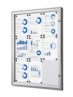 Quantore Vitrinebord Quantore luxe 9x A4 zilver