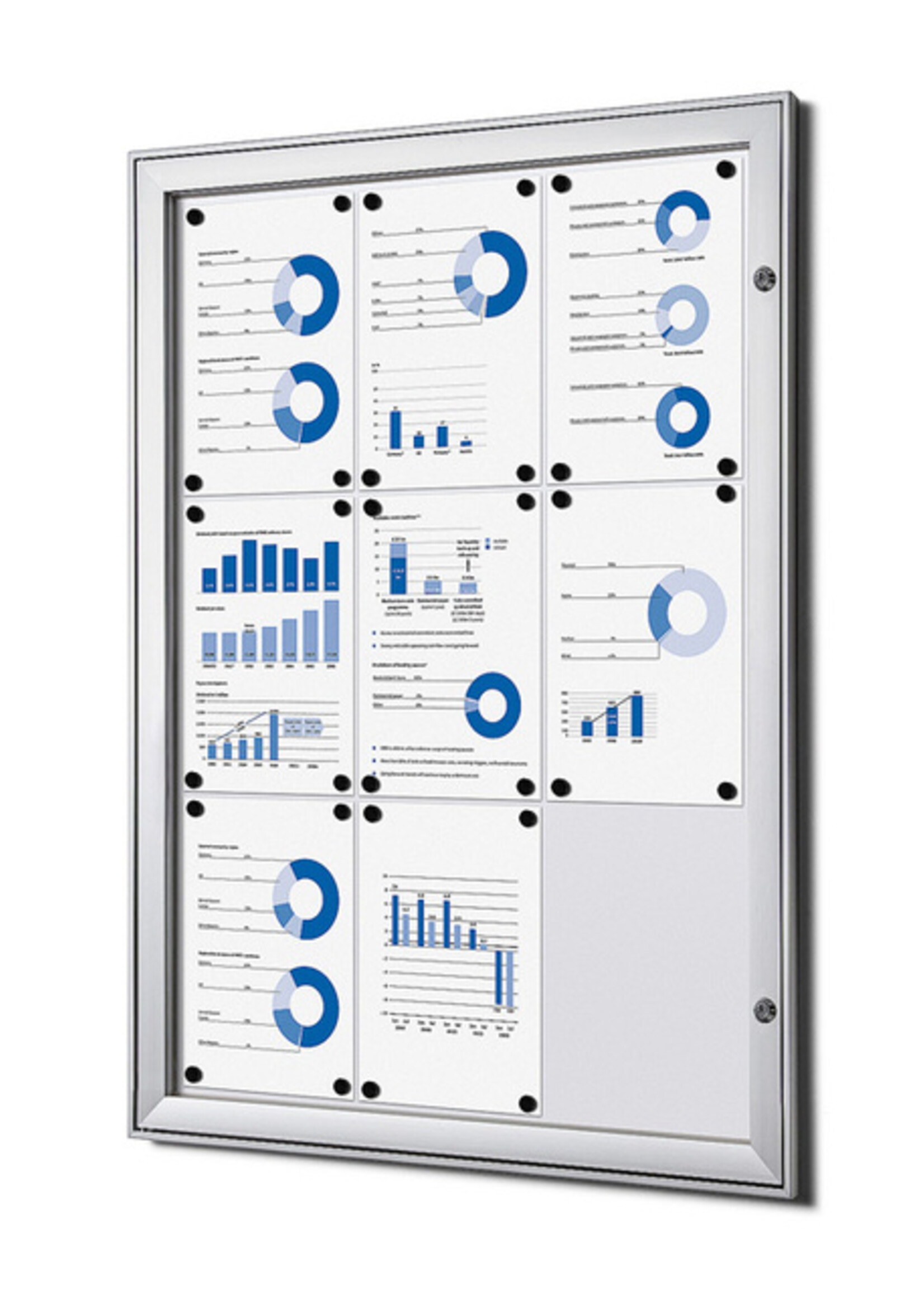 Quantore Vitrinebord Quantore luxe 9x A4 zilver