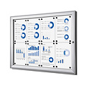 Quantore Vitrine d'affichage Quantore Luxe 8x A4 argent