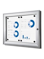 Quantore Vitrine d'affichage Quantore Luxe 2x A4 argent