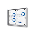 Quantore Vitrine d'affichage d'intérieur Quantore 2x A4 argent