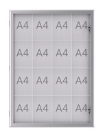 MAUL Buiten- binnenvitrine MAUL excite whiteb 16xA4