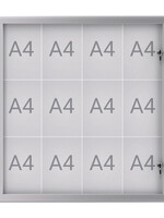 MAUL Vitrine intérieur/extérieur MAULexcite tableau blanc 12x A4