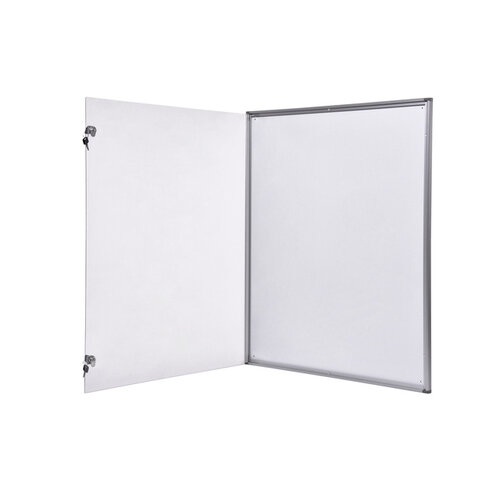 MAUL Binnenvitrine wand MAULextraslim whiteboard 9xA4 met slot