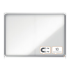 Vitrine d'intérieur Nobo Premium Plus porte coulissante 18x A4 magnétique