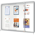 Nobo Binnenvitrine Nobo Premium Plus 18x A4 schuifdeur magnetisch