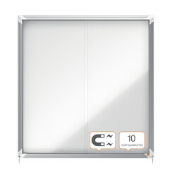 Vitrine d'intérieur Nobo Premium Plus porte coulissante 12x A4 magnétique