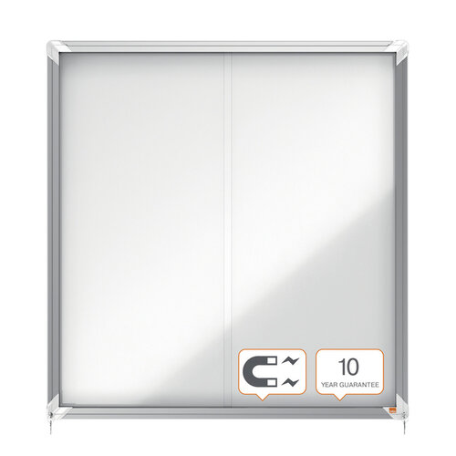 Nobo Binnenvitrine Nobo Premium Plus 12x A4 schuifdeur magnetisch
