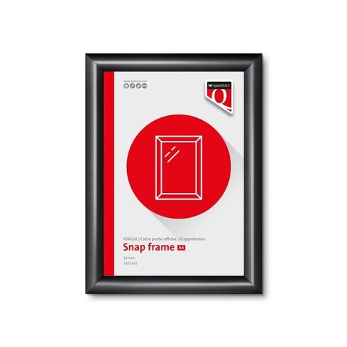 Quantore Cadre clipsable Quantore A4 25mm noir