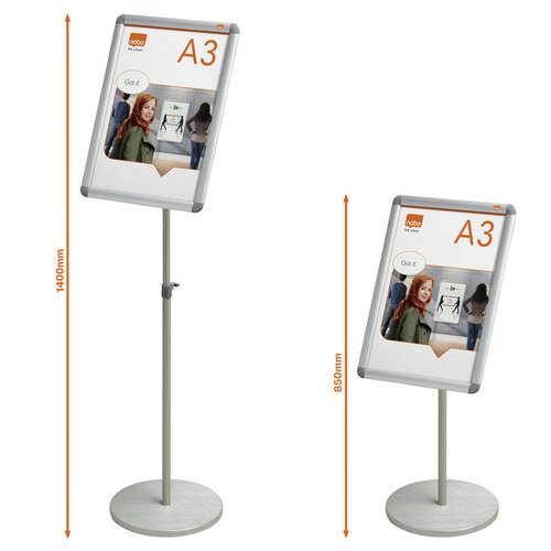 Nobo Support info Nobo Premium Plus inclus cadre clipsable A3