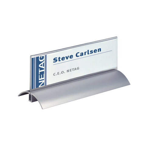 Durable Tafelnaambord Durable Presenter De Luxe 61x210mm 2stuks