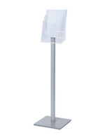 Quantore Porte-brochures sur colonne Quantore 3x A4