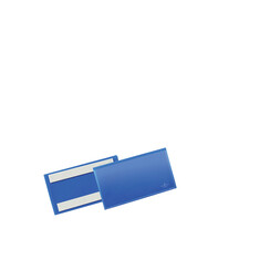 Pochette adhésive Durable 150x67mm bleu