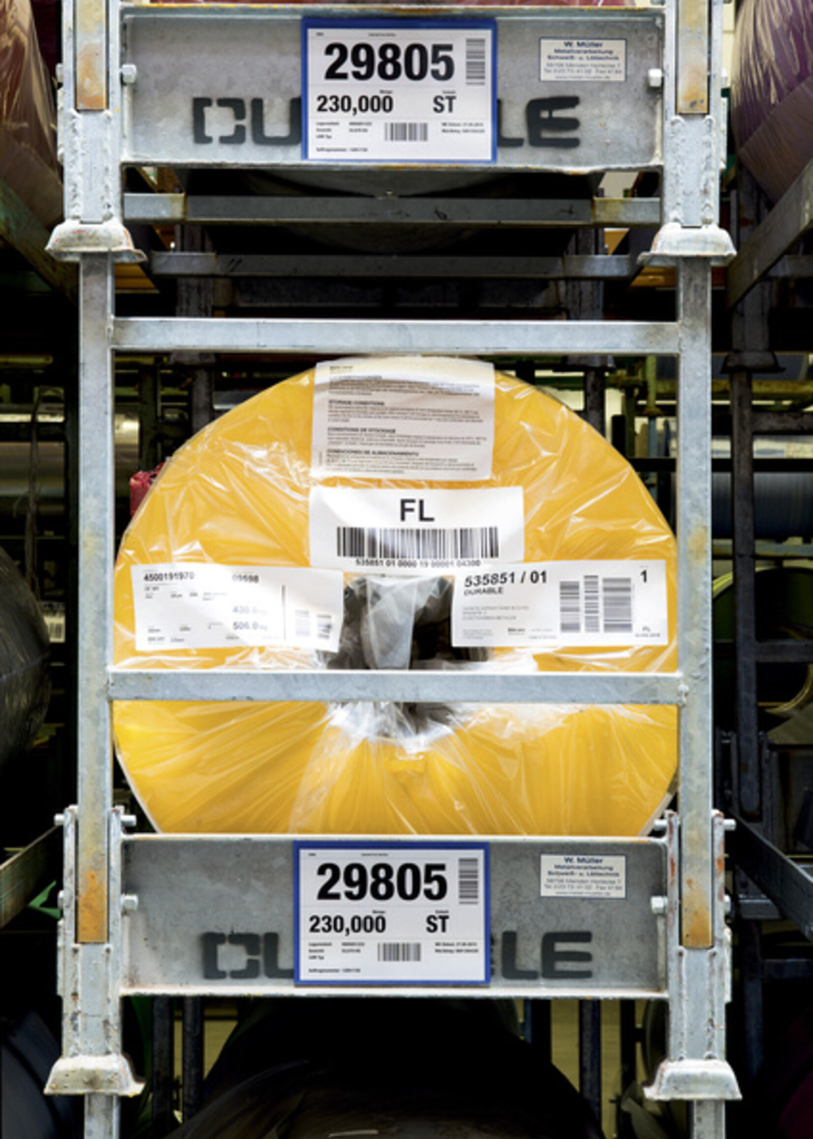 Durable Documenthoes Durable zelfklevend A5 liggend blauw