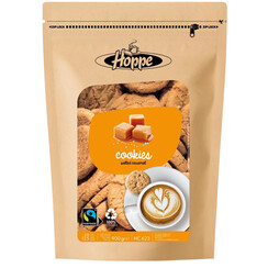 Koekjes Hoppe Cookies fairtrade caramel zeezout circa 125stuks