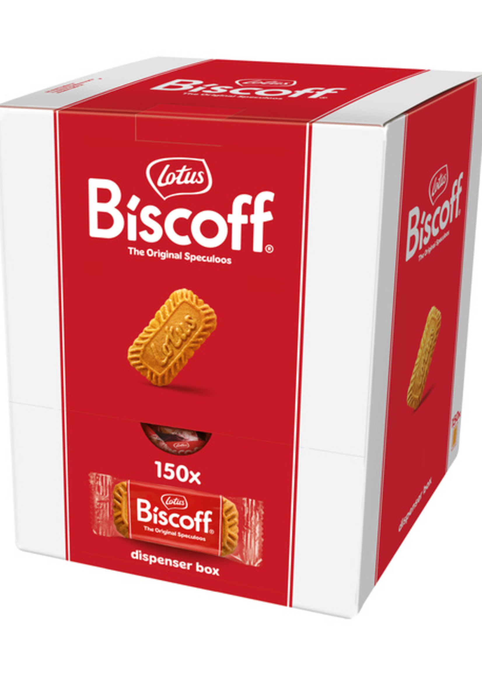 Lotus Koekjes Lotus Biscoff speculoos dispenser 150 stuks