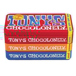 Chocolat Tony's Chocolonely lait.noir et caramel au sel marin boîte 540g