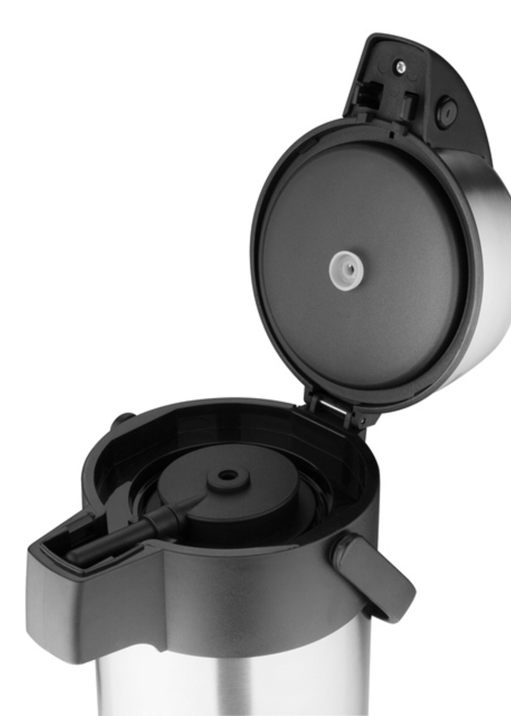 Olympia Thermoskan Olympia met pomp  2.5 liter rvs