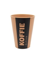 IEZZY horeca en catering Gobelet IEZZY 180ml réutilisable "Altijd Koffie" brun 20 pièces
