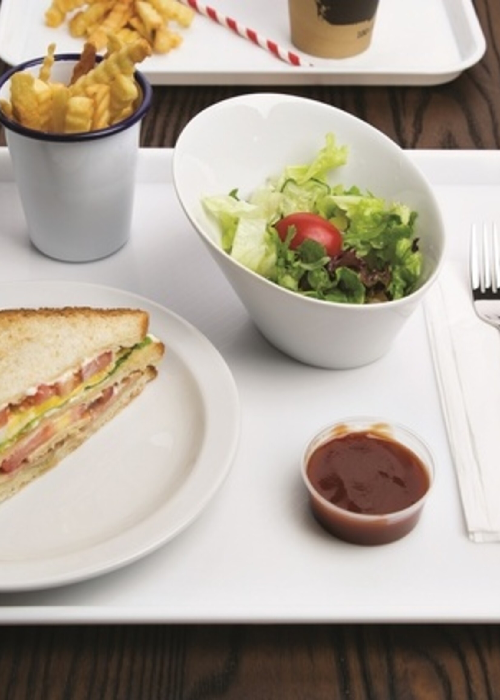 Olympia Dienblad Olympia Kristallon 45x35 cm PP wit