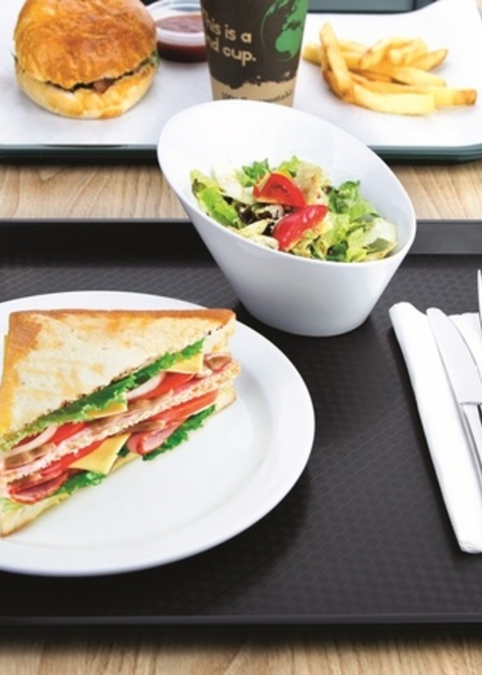 Olympia Dienblad Olympia Kristallon 45x35 cm PP zwart