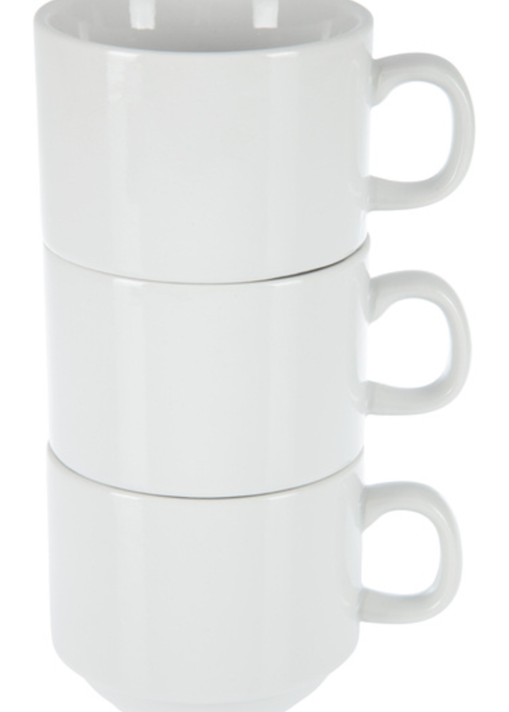 Olympia Theekop Olympia Whiteware 200 ml doos 12 stuks wit