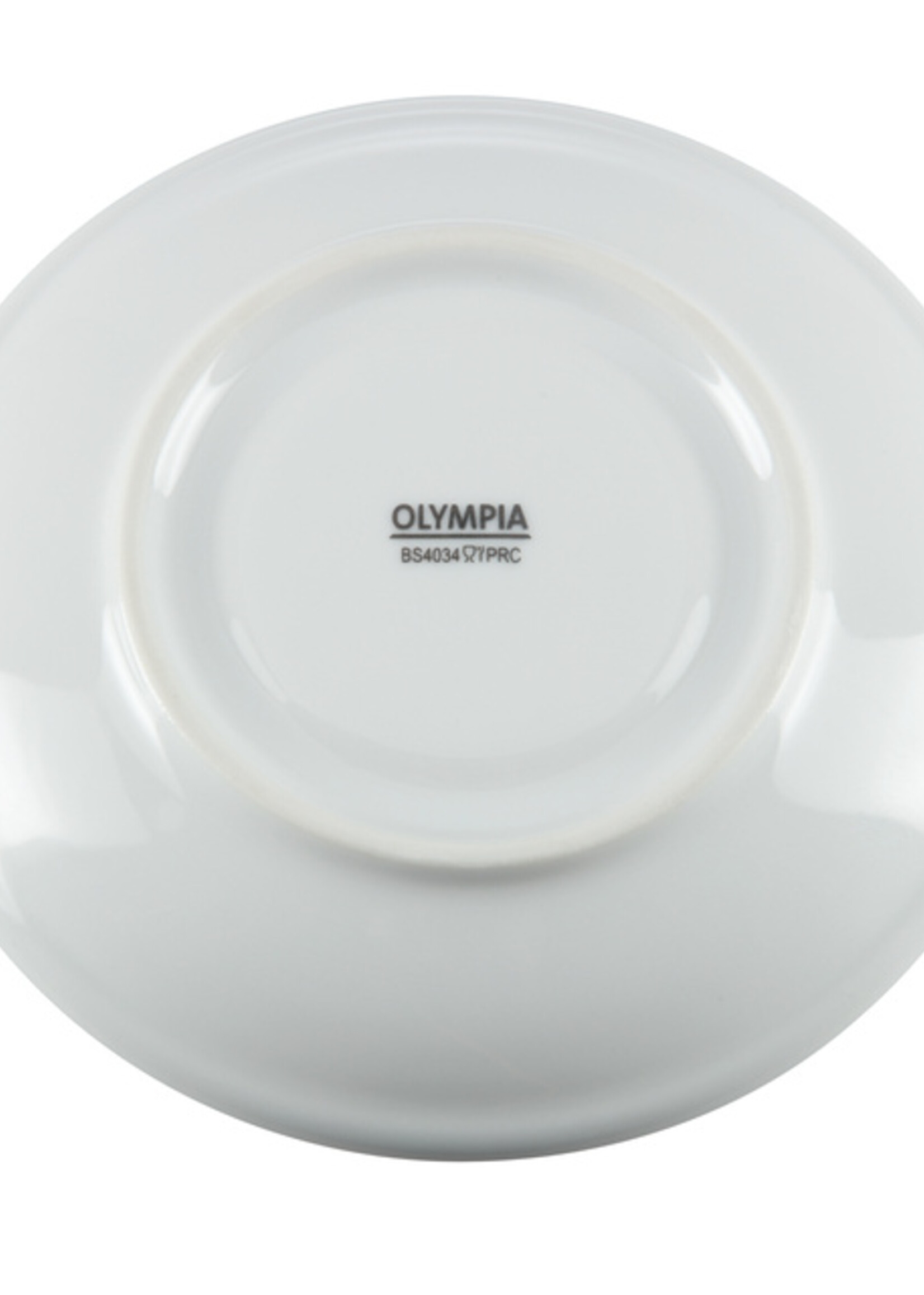 Olympia Soucoupe Olympia Whiteware blanc boîte 12 pièces