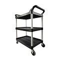 Rubbermaid Chariot de service Rubbermaid avec roue pivotantes 10cm noir