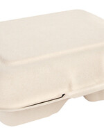 IEZZY horeca en catering Menuklapverpakking IEZZY IP4 2-vaks  suikerriet beige 100 stuks