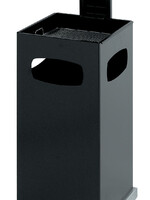 Vepa Bins Poubelle-cendrier en métal avec toit de protection anthracite 39,5x39,5x91cm