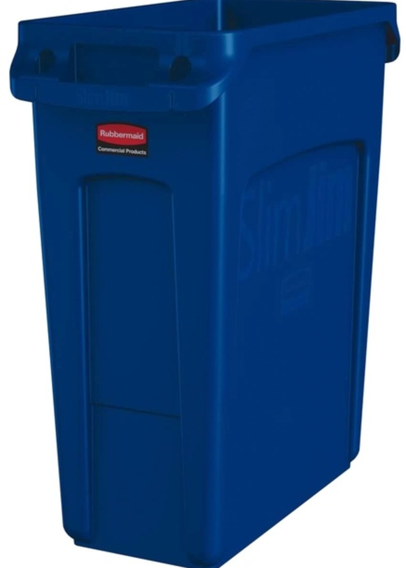 Rubbermaid Collecteur Rubbermaid Slim Jim Vented avec conduits d'aération 60L bleu