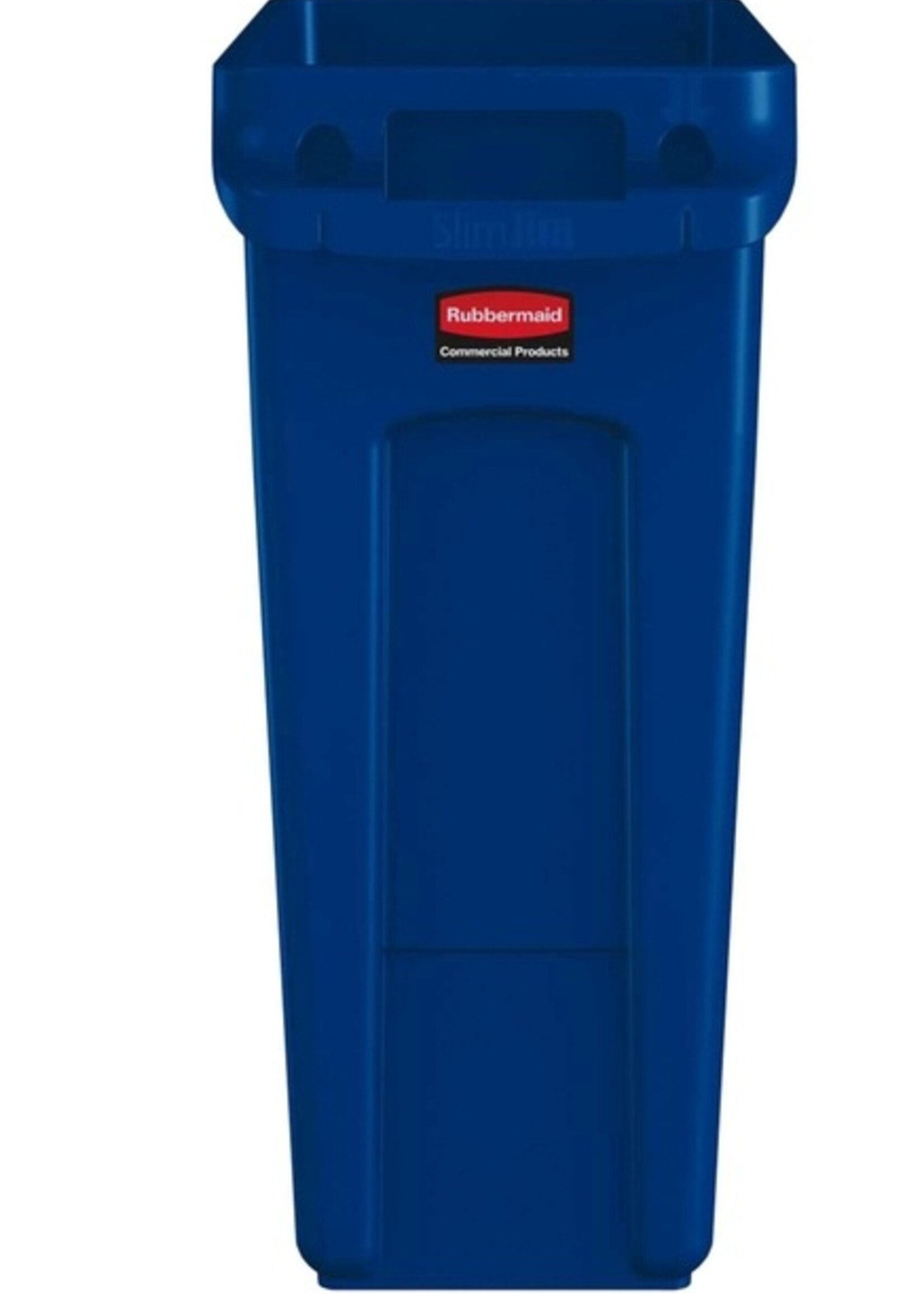 Rubbermaid Collecteur Rubbermaid Slim Jim Vented avec conduits d'aération 60L bleu