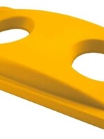 Rubbermaid Couvercle Rubbermaid Slim Jim Vented pour bouteilles et canettes jaune